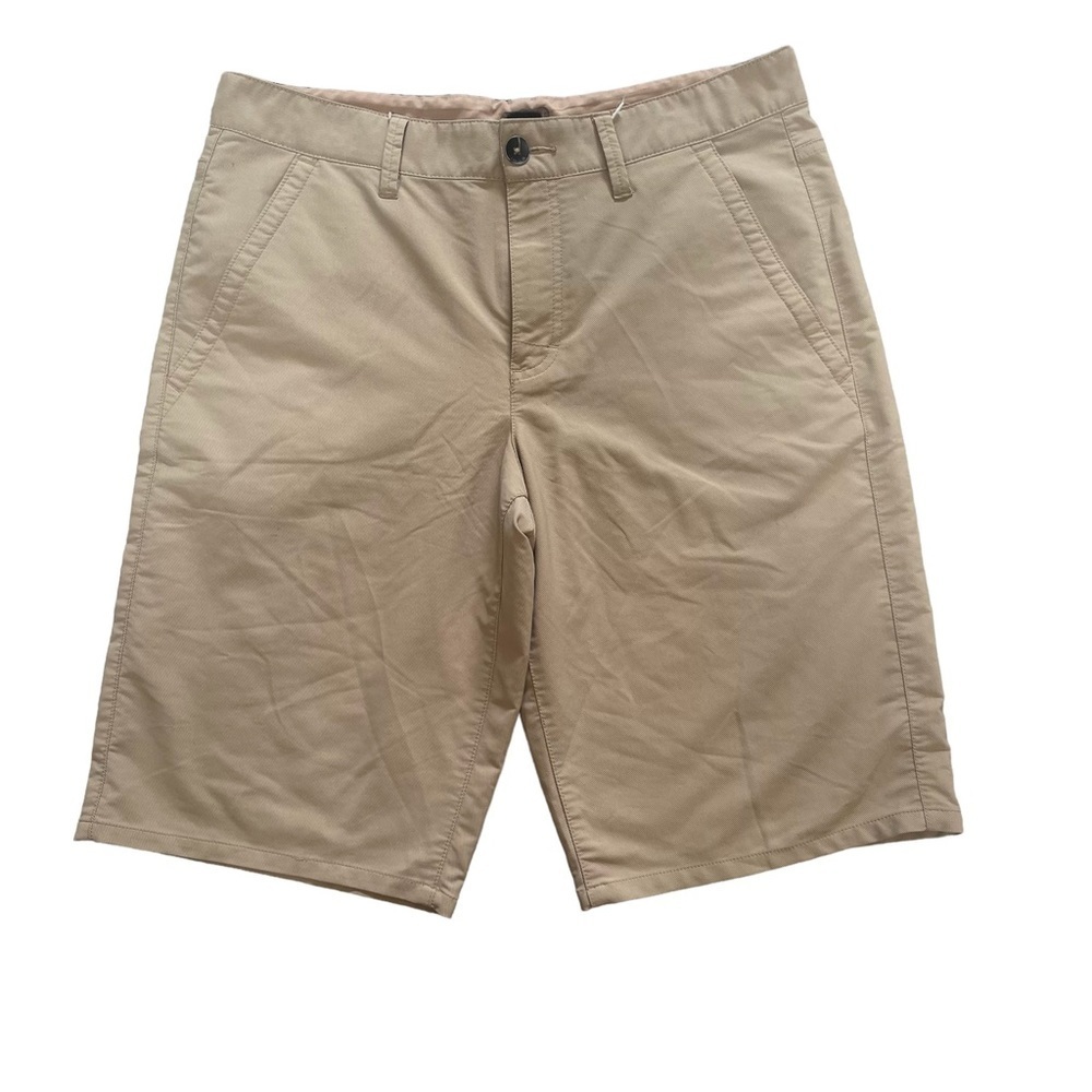 900 By Tony Hawk Men's Size 31‎ Tan Flat Front Skateboard Board Shorts Pockets.